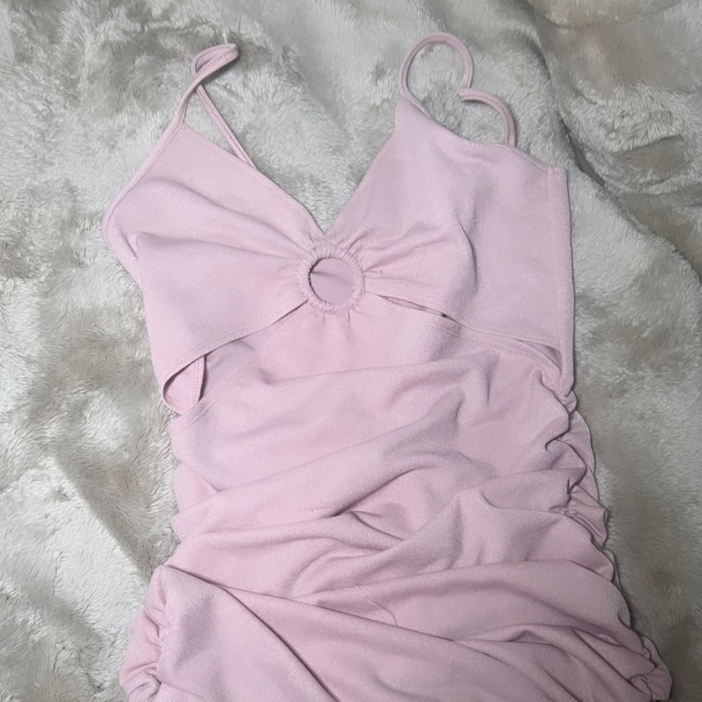 Light pink mini dress